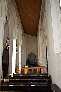 The south aisle looking east March 2016